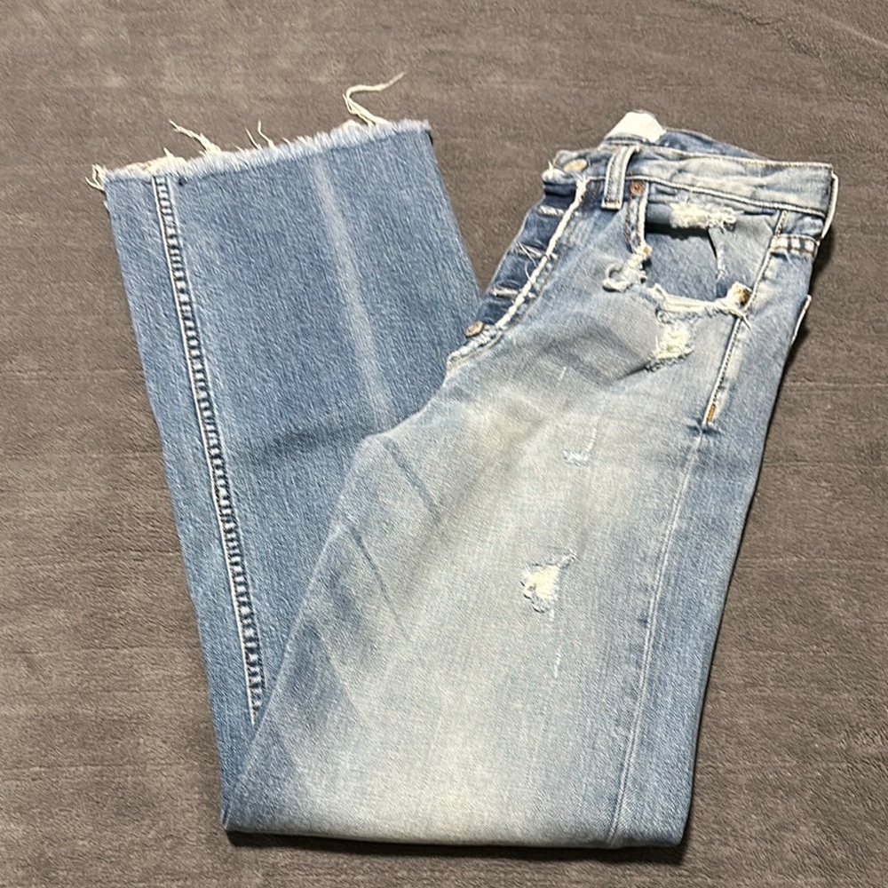 Distressed Light Blue Women's Jeans